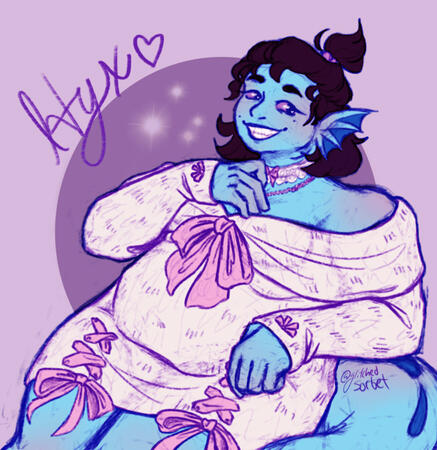 flat color/half body